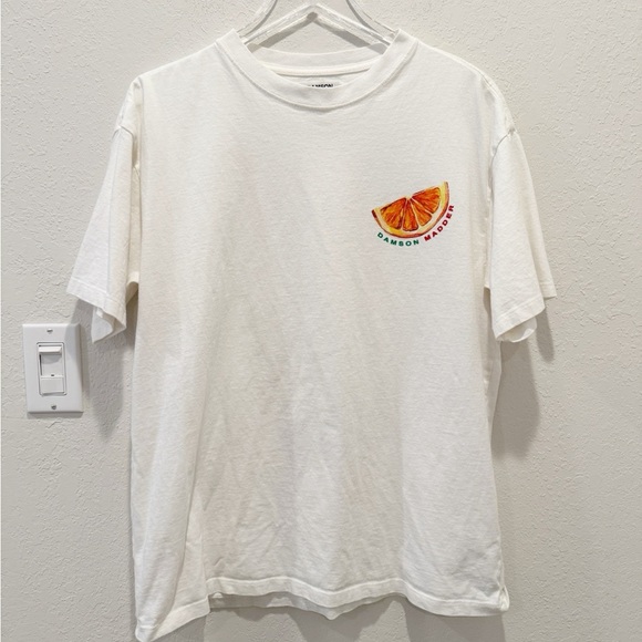 DAMSON MADDER Spritz Boyfriend Graphic Tee size‎ 10 Aperol Spritz White US 6-8 - Picture 5 of 15